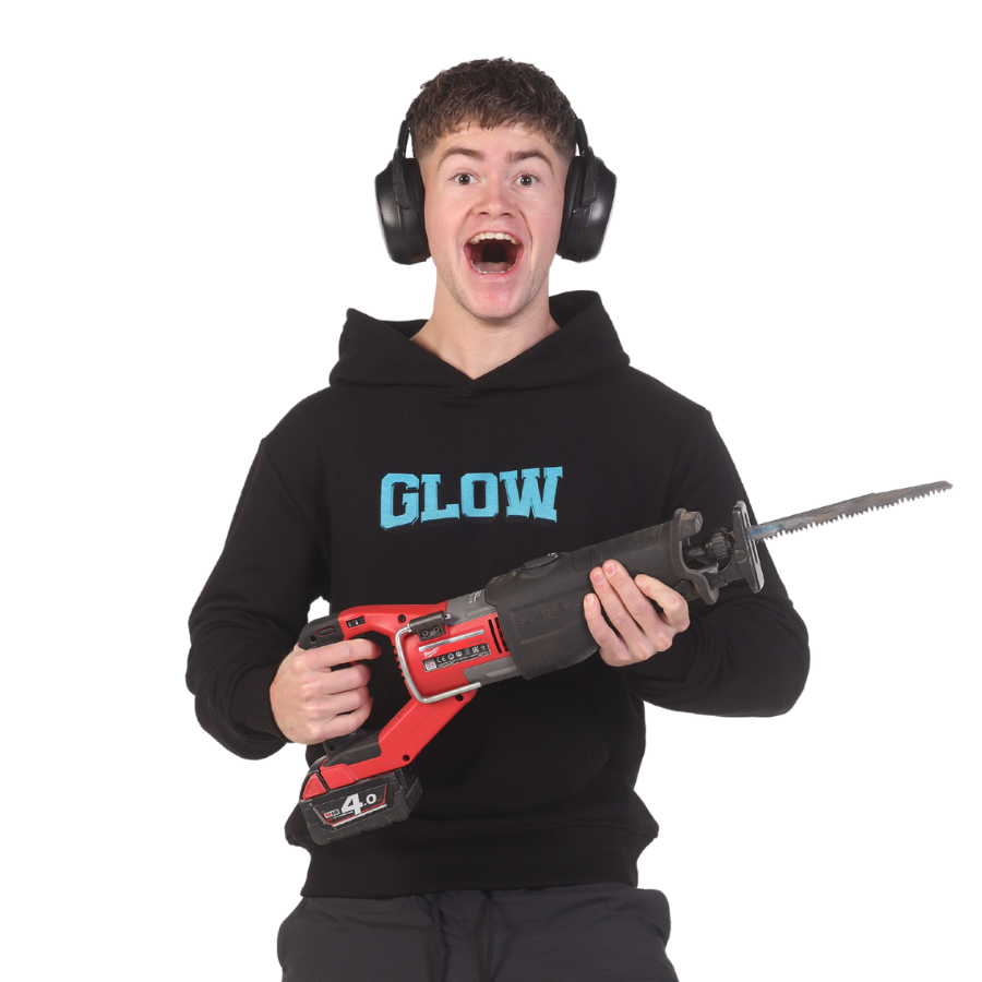 GLOW HOODIE BLACK