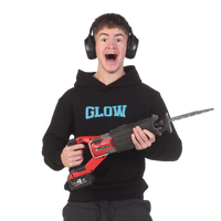 GLOW HOODIE BLACK